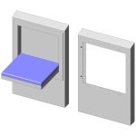 Accessory: Wall-casing for flush built-in fold down seat